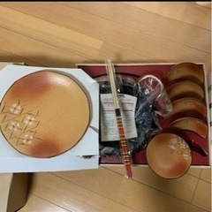 天ぷら鍋とお皿セット