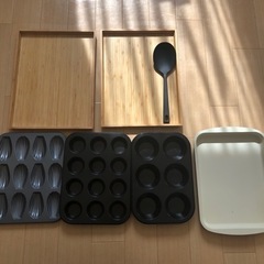お菓子作り　キッチン用品　木製トレー　IKEA　無印　シリコーン...