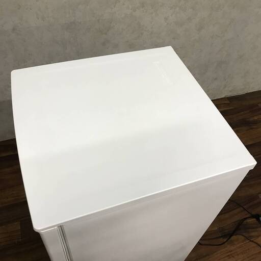 ○pa1/76 YAMADA ノンフロン冷凍冷蔵庫 YRZ-C09B1 90L 2018年製 2ドア冷蔵庫 HERB Relax ヤマダ電機 ホワイト 単身 一人暮らし 冷蔵庫 家具