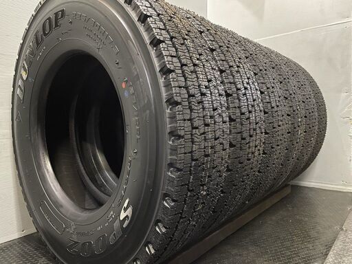 新品 21年製 札幌発 引取OK DUNLOP SP002 225/80R17.5 123/122L 17.5インチ トラックタイヤ スタッドレス 6本 4t ファイター等 (VTE573)クレジットカード QRコード決済可能