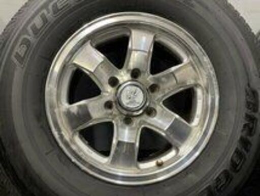 タイヤ走行短め【BS DUELER H/L 850 265/70R16】夏タイヤ【Weds WINSNER 16インチ 7.5J6HPCD139.7±0】ランクルプラド等　(MTM179)クレジットカード QRコード決済可能