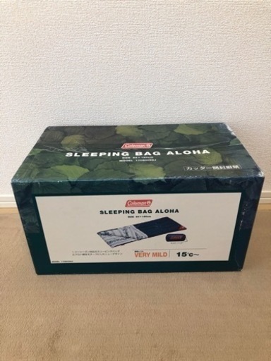 【未使用・美品】Coleman スリーピングバックALOHA