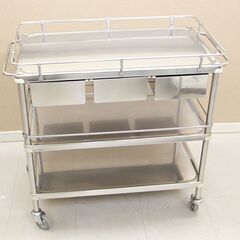 メディカル ワゴン 医療用引出し付カート 器械卓子 医療用ワゴン 枠付 (J1130nthY)