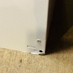 【売約済み】ダストボックス　分別　ゴミ箱　スチール　検　ドッタス　DOTTUS スチール製ダストボックス  カラフルなペールでわかりやすく分別できる　幅60cm 高さ93cm