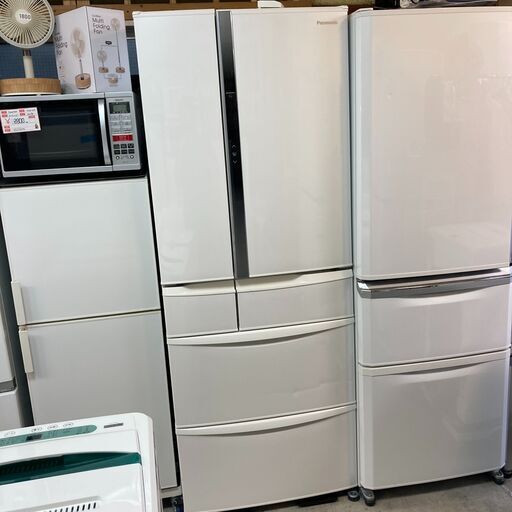 沸騰ブラドン ジモティー特別SALE✨パナソニック ⛄ ✨期間限定 大型冷蔵庫 中古家電 2019年製 451L NR-FVF454-W 冷蔵庫