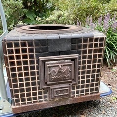 【売約済】かまど　イソライト　単式3号　古民家　釜戸　昭和の台所