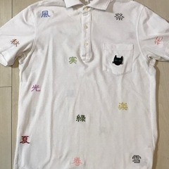 メンズ刺繍ポロシャツM   漢字