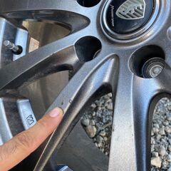 グッドイヤー ICE NAVI 215/55/R17 5穴 ホイール付き×4本セット