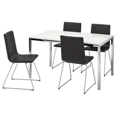 IKEA テーブル&チェア4脚セット【トールスビーヴォルフ…