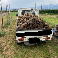 欅 けやき 薪 マキ 軽トラ山盛り