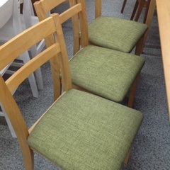 ニトリ ナチュラル✕グリーン ダイニング7点セット【9650002】