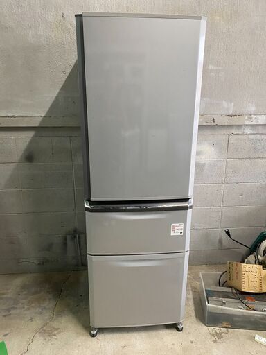 三菱 ノンフロン冷凍冷蔵庫 MR-C37EX-AS 2014年製 370L 3ドア 冷蔵庫 大阪市 平野区