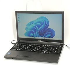 保証付 日本製 Wi-Fi有 15.6型 ノートパソコン 富士通 A576/P 中古良品 第6世代 Celeron 4GB DVD 無線 Bluetooth Windows11 Office済 保証付 日本製 Wi-Fi有 15.6型 ノートパソコン 富士通 A576/P 中古良品