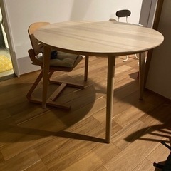 【値下げ】IKEA リーサボー　丸テーブル