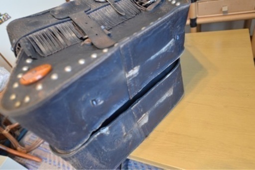 ハーレー純正◇ショベル◇FLH◇ビンテージ本革サドルバッグ◇サイド