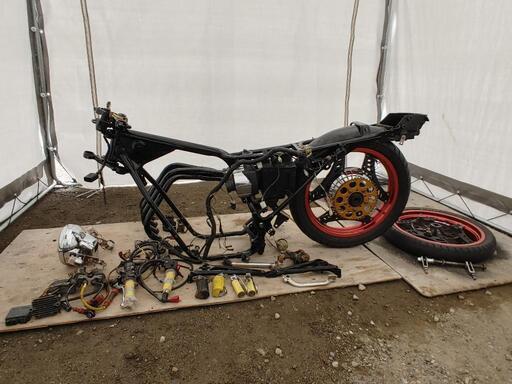 CBX550F ベース　部品取り　丸車　CBX400F NC07 PC04