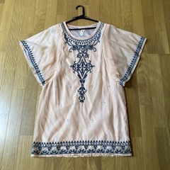 刺繍、ビーズがおしゃれなチュニック 