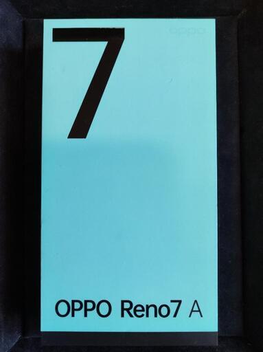 【新品動作確認品】OPPO Reno 7 a 6GB 128GB スタイリーブラック OPG04