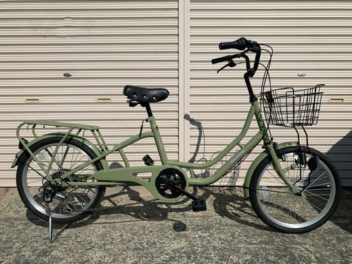 新品★未使用　ママチャリ　20インチ　チャイルドシートok　エバーグリーン