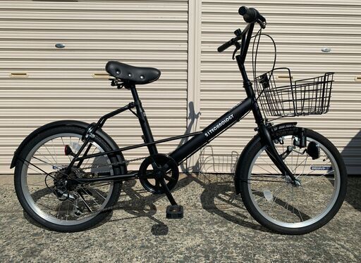 新品★未使用　小径車　20インチ　シマノ6段ギア　マットブラック　③号車