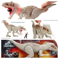 レア！マテル　ジュラシックワールド　ビッグ恐竜4体セット