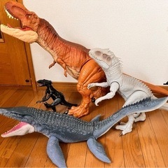 レア！マテル　ジュラシックワールド　ビッグ恐竜4体セット