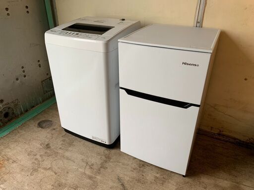 ※【取引中】直接引き取り歓迎・冷蔵庫・洗濯機・セット・2019年製・Hisense