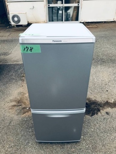 178番 パナソニック✨ノンフロン冷凍冷蔵庫✨NR-B148W-S‼️