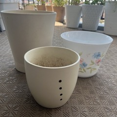植木鉢　陶器　プランター　鉢カバー　3点セット