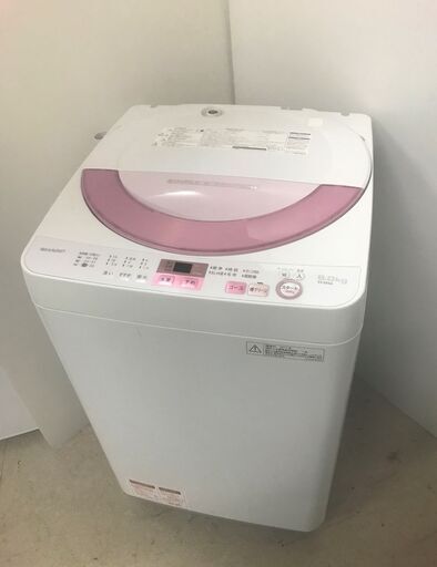 都内近郊送料無料 SHARP 穴がない洗濯槽 洗濯機 6.0㎏ 2017年製