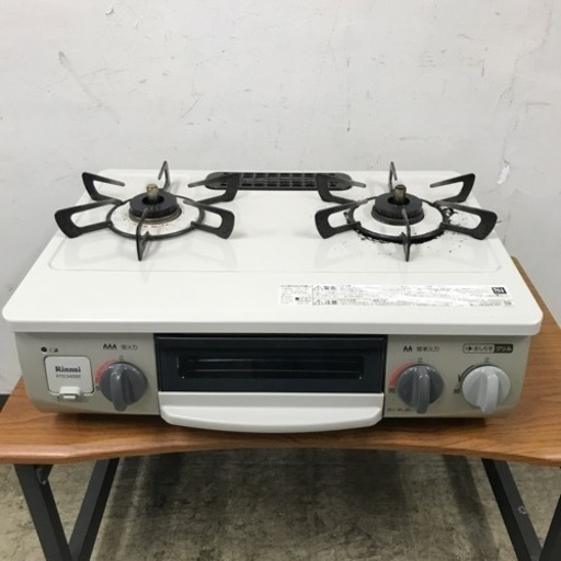 取引場所　南観音　A 2209-843 Rinnai ガスコンロ　LPガス用　RTE 340BEL 汚れ残りあります。