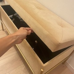 KARE(カレ) ベンチ 収納ベンチ スツール　オットマン ベージュ