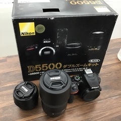 I-112【ご来店頂ける方限定】NIKONの一眼ダブルズームキット D5500です