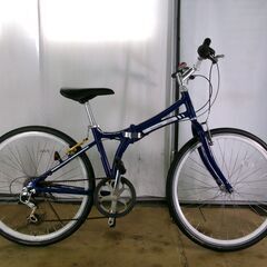C251★￥21800スタート★整備済み 中古折りたたみ自転車 【26インチ 　ＦＯＲＤ　アルミフレーム　青　】