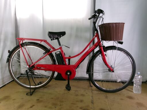 C252★整備済み　中古電動自転車★ヤマハ　pasami【26インチ　赤 8.7ah】