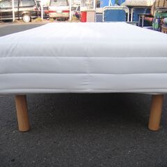 MUJI　無印良品　脚付マットレス・ポケットコイル・シングル　スチールメッシュ　洗えるカバー　シングルベッド　シングルマットレス