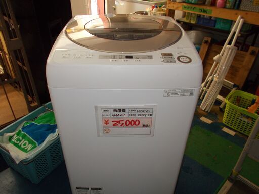 75# 中古洗濯機　SHARP　ES−SH７C　2019年製　７kg