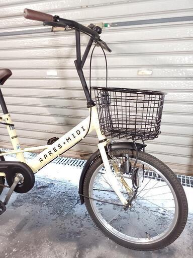 自転車中古ミニベロ　APRESMIDI　ライトカゴ鍵付き　タイヤ20インチ 自転車中古ミニベロ APRESMIDI ライトカゴ鍵付き タイヤ20インチ