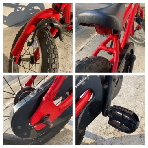 子ども用 BMX 14インチ 赤×黒