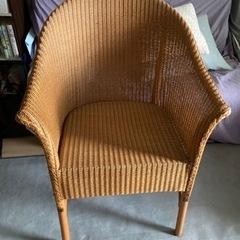 籐製　椅子　2脚セット