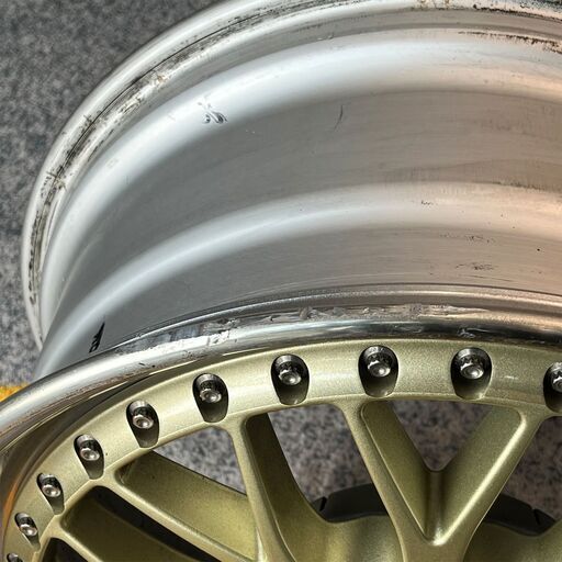 中古 アルミホイール4本セット WORK Brombacher 8.5J＆10J-18 PCD130