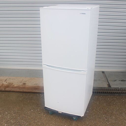 【神奈川pay可】T384) アイリスオーヤマ ノンフロン冷凍冷蔵庫 IRSD-14A-W 142L 2020年製 ガラス棚 2ドア 右開き 大容量冷凍室 IRIS 単身 一人暮らし