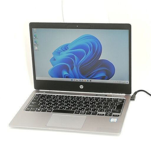 保証付 日本製 高速SSD 12.5型 ノートパソコン HP Folio G1 中古美品 第6世代 CoreM 8GB 無線 Wi-Fi Webカメラ Windows11 Office