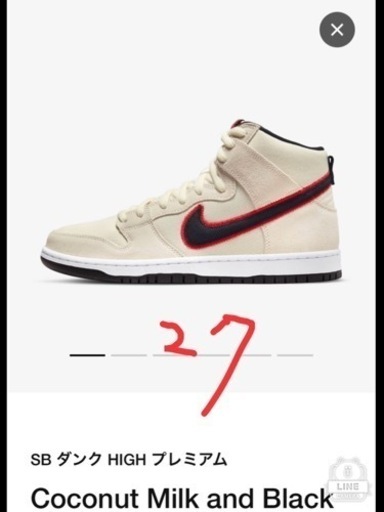 NIKEダンクハイ　プロPRM27センチ
