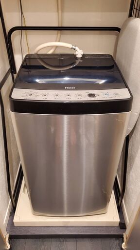 ハイアール 　2020年製　全自動洗濯機 5.5kg JW-XP2C55F ステンレスブラック