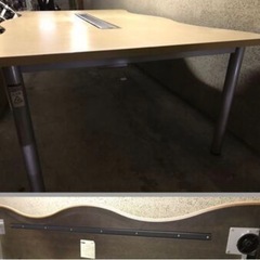 ITOKI イトーキ　大型　会議机　事務机　オフィステーブル　幅240㎝×奥行140㎝×高さ70㎝ 15000円