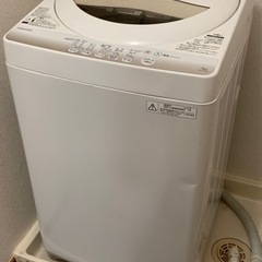 TOSHIBA 東芝 全自動洗濯機 5kg パワフル浸透洗浄 か...