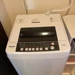 洗濯機　縦型　ハイセンス2016年式