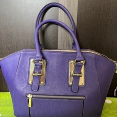美品　パープル　紫　ハンドバッグ
