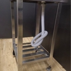 業務用 作業台 調理台 排水付き シンク 幅450×奥450×高さ810(mm) 厨房機材 店舗用品 キッチン 加工場 流し台